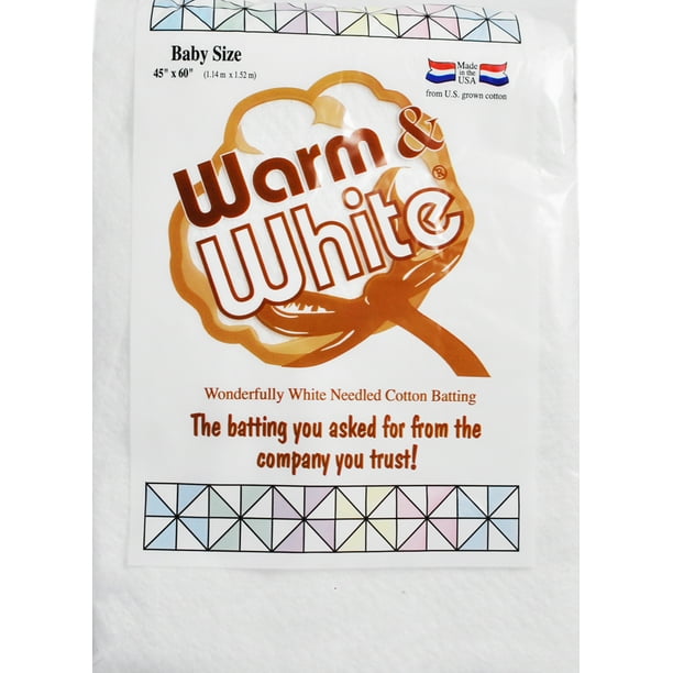 Warm & White Batting PreCut Size, Baby