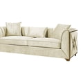 thumbnail image 3 of Valencia Modern Style Sofa in Gold Finish Made with Wood in Cream Color, 3 of 7