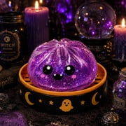 Halloween Dumpling Squishy Mystery Blind Box Halloween Ghost Dumpling Squishy dumpling squishy Stretchy Clear Gel Steamer Stress Balls Cute Holiday Desk Squeeze Toy,4pcs