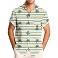 thumbnail image 2 of LODIENY Men's Hawaiian Shirt Funny Vintage Boho Floral Tropical Palm Tree Pattern Print Summer Beach Casual Short Sleeve Button Down Holiday Vacation Tees Tops Multicolor XXXXL, 2 of 7