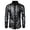 Black, variant on Mens Performance Clothing Sequin Casual Shirt New Mens Fashion Shiny Lapel