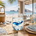 thumbnail image 4 of JWZZYD Artisanal Blue Ringed Octopus Glassware, Octopuses Stemless Wine Glasses, Handcrafted Marine Animal Bar Glass, Clear Decorative Drinkware for Home Bar Kitchen, Ocean Lovers(Ghost Whale-A), 4 of 7