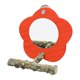 thumbnail image 5 of Espejo de madera para pájaros con perca, soporte para loros, mascota de naranja Zulema Espejo de pájaro con percha, 5 of 8