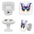 thumbnail image 2 of HemaKayy 12 Pack 1.18" Decorative Cabinet Knobs - Upgrade Your Handles - Durable & Stylish - Easy to Install - Elevate Your Home Kitchen Bedroom Furniture Decor - Painted Colorful Butterfly, 2 of 6