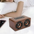 thumbnail image 2 of Altavoz Bluetooth Retro de Madera, Altavoces Inalámbricos Duales de 5 W con Sonido Envolvente 3D, 2 of 8