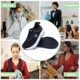 thumbnail image 3 of Jinta Shoes Women's Wide Toe Box Walking Shoes, Arch Support Orthotic Sneakers for Plantar Fasciitis Relief Size 6.5, 3 of 10