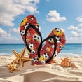 thumbnail image 4 of Psesaysky Boys Girls Flip Flops Sandals Soccer Red Print Water Park Summer Beach Swim Pool Shoes for Kids Indoor and Outdoor Size 3, 4 of 7