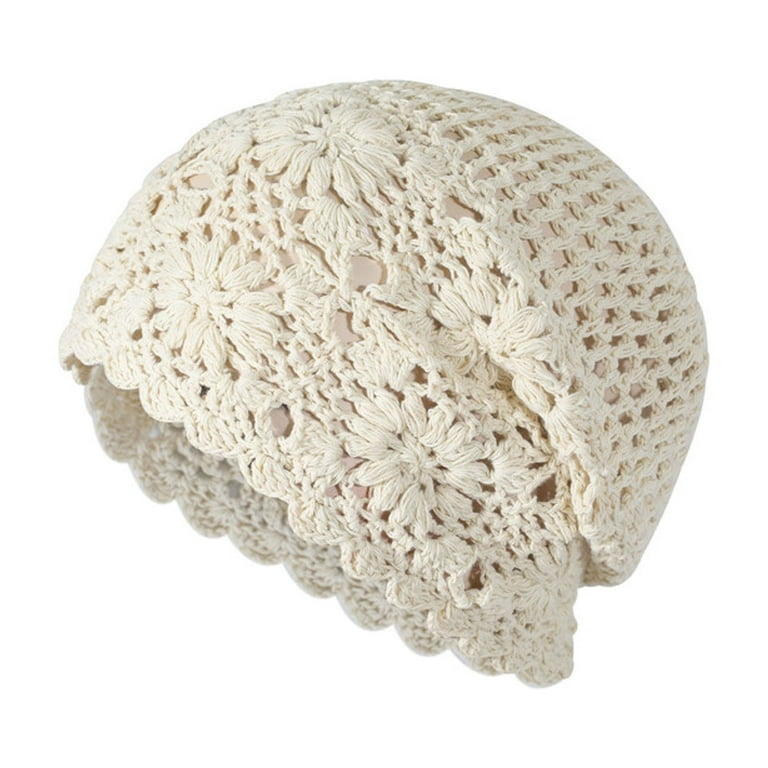 Vorkoi Crochet Slouchy Beanie Hat, Lightweight Cotton Knit  display picture 1