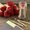 thumbnail image 3 of Bexikou 60Pcs Match Striker Paper with Adhesive Pre-Cut Rectangle Honeycomb Pattern Stickers Lighting Stick to Side of The Jar or Bottom Candle for DIY Projects(Rectangle), 3 of 7
