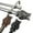 Bronze, variant on Tulip 1" Double Curtain Rod 28-48 inch - Satin Nickel