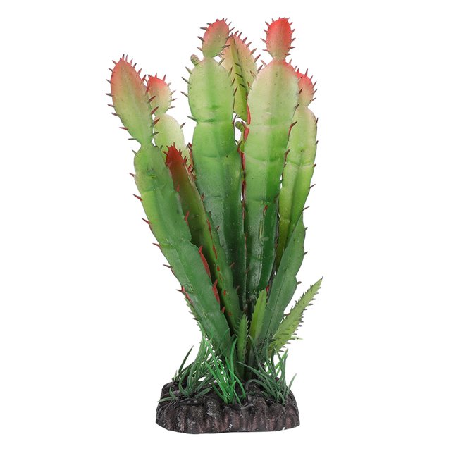Plastic Cactus Plant,Simulation Plastic Cactus Plant Aquarium Artificial Plants Artificial Aquatic Plants Versatile Functionality