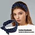 thumbnail image 2 of Lazo Diadema con Conejo Orejas Unique Bargains Marino Azul 2.17 Pulgadas Ancho, 2 of 7