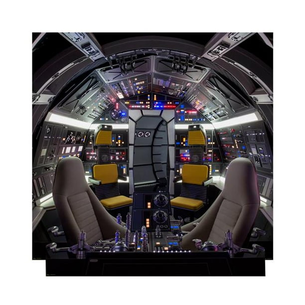 Star Wars Millennium Falcon Cockpit/Backdrop Cardboard ...