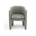 thumbnail image 2 of Modrest Danube 19" Upholstered Modern Fabric Dining Chair in Gray, 2 of 4
