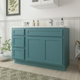 thumbnail image 2 of 48 in. W x 21 in. D x 32.5 in. H Bath Vanity Cabinet without Top in Sea Green, 2 of 5