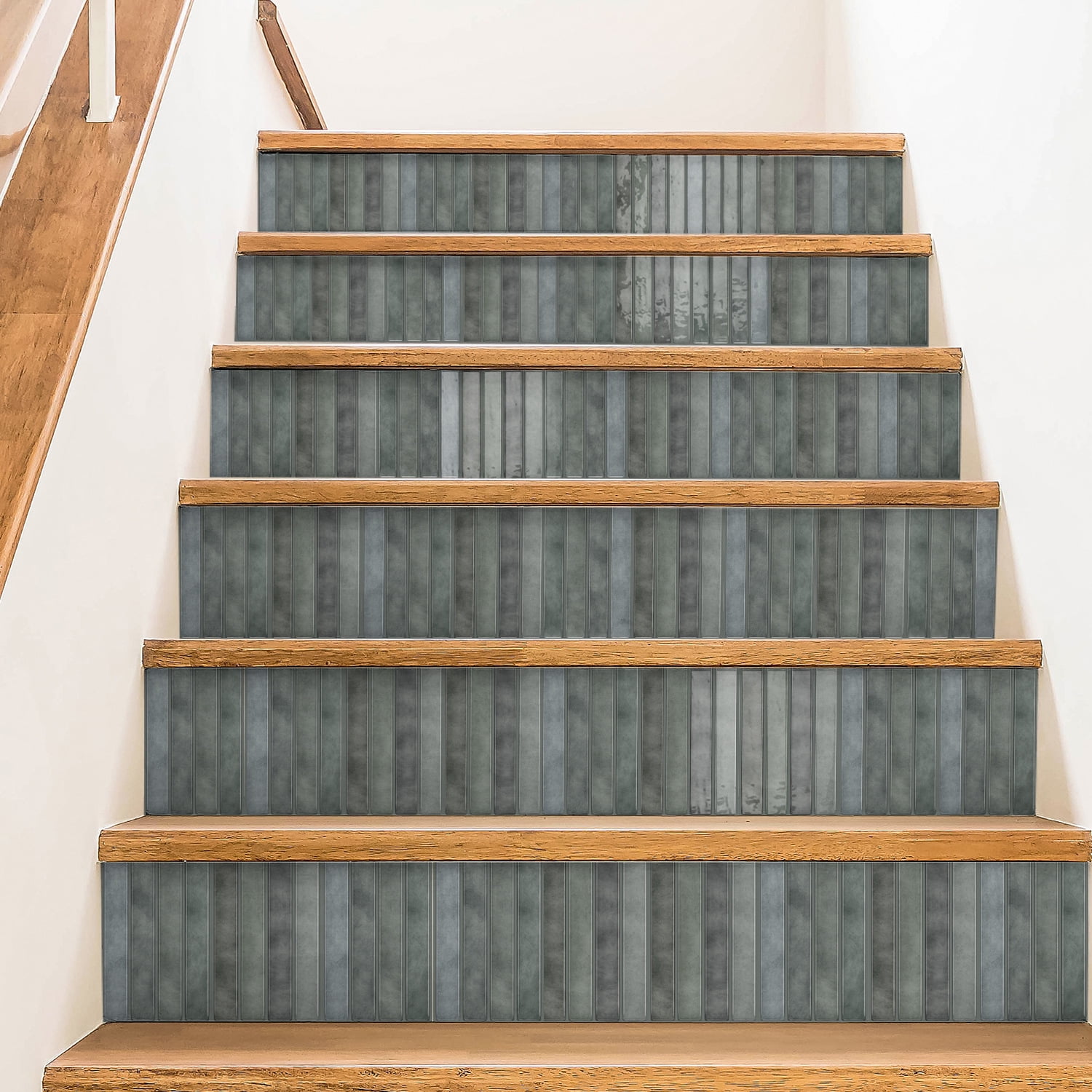 Firefly Hope 12-Sheet 9.7"×4.7" Stacked 3D Handmade Look Peel and Stick Backsplash, Waterproof Self-Adhesive Wall Tiles for Kitchen & Bathroom DIY Decor, Grey