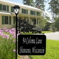 thumbnail image 4 of Address America USA Handcrafted, Double-Sided Reflective Oak XL Address Sign With LED Solar Light - 47" Pole, 4 of 4