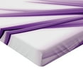 thumbnail image 2 of Ambesonne Flower Fitted Sheet 2 Pcs Set, Purple Ombre Lotus Art, Twin, Purple and White, 2 of 3