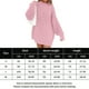 thumbnail image 2 of Suéter Suéter básico para mujer, suéter de gran tamaño con cuello redondo y hombros caídos, traje diario grueso Kuymtek  Rosa T S para Mujer, 2 of 6