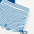 thumbnail image 7 of Jjayotai Womens Swimsuit Solid Color Stripes Cross Straps Bathing Suit, Tankini and Drawstring Shorts Swimwear,Tummy Control 2Pcs Set Blue XL, 7 of 7