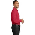 thumbnail image 3 of Port Authority Long Sleeve Core Classic Pique Polo-L (Rich Red), 3 of 6
