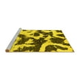 thumbnail image 2 of Ahgly Company Machine Washable Indoor Rectangle Abstract Yellow Modern Area Rugs, 2' x 3', 2 of 4