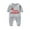 02-Gray, variant on Zwiiyzr 2025 Infant Baby Boy Girl Clothes 1-24 Months Jumpsuit My First Christmas Rompers with Hat Winter Warm Outerwear Outfits Long Sleeve Onesie Black