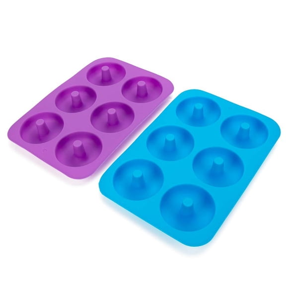 Coolmade 6-Cavity Nonstick Silicone Baking Mold Pan 2 Pieces