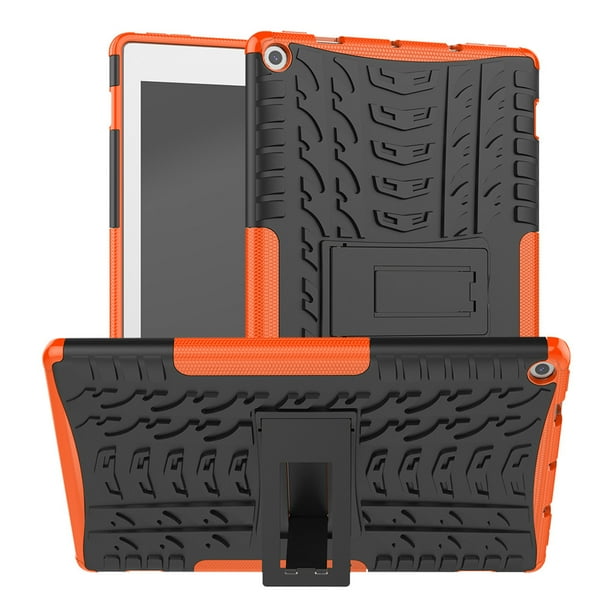 For Kindle Fire HD 10 2019 Hybrid Rugged Hard Rubber PC Stand Case