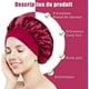 thumbnail image 2 of Gorro de dormir elástico reutilizable de satén para el cuidado del cabello, 3 uds., 2 of 5