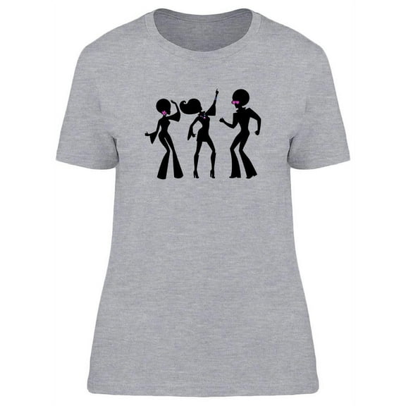 Disco Dancer Silhouettes T-Shirt Women -Image by Shutterstock, Female Large
