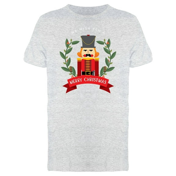 Cool Nutcracker Christmas Doodle Tee Men's -Image by Shutterstock