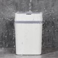 thumbnail image 2 of Touchless Trash Can W/ Lid Battery Operated Modern Rubbish Can for Household Bathroom - White, 2 of 8