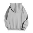 thumbnail image 5 of Mohiass Womens Oversized Hoodies Long Sleeve Plain Basic Fleece Sweatshirts 2025 Fall Winter Pullover Tops with Pocket Light Gray M, 5 of 5