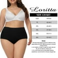 thumbnail image 3 of Loritta Woman Underwear Plus Size Underwear for Women High Waisted Cotton Panties Full Coverage Panties for Women 4 Pack, XL-5XL, 3 of 6