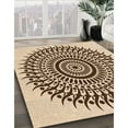 thumbnail image 3 of Ahgly Company Machine Washable Indoor Square Transitional Golden Blonde Gold Area Rugs, 6' Square, 3 of 7