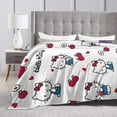 thumbnail image 5 of Hello Kitty Blanket, Super Soft Throw Blanket, Cozy Flannel Blankets For Boys Girls, Warm Blankets For Couch Sofa Bed, 40"X30", 5 of 9