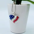 thumbnail image 6 of Fourth of July Accessory - USA Patriotic Party Favors - Stars & Stripes Jewelry (Heart Jewelry Set), 6 of 7