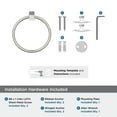 thumbnail image 5 of Amerock Monument Brushed Nickel Closed Towel Ring, 5 of 8