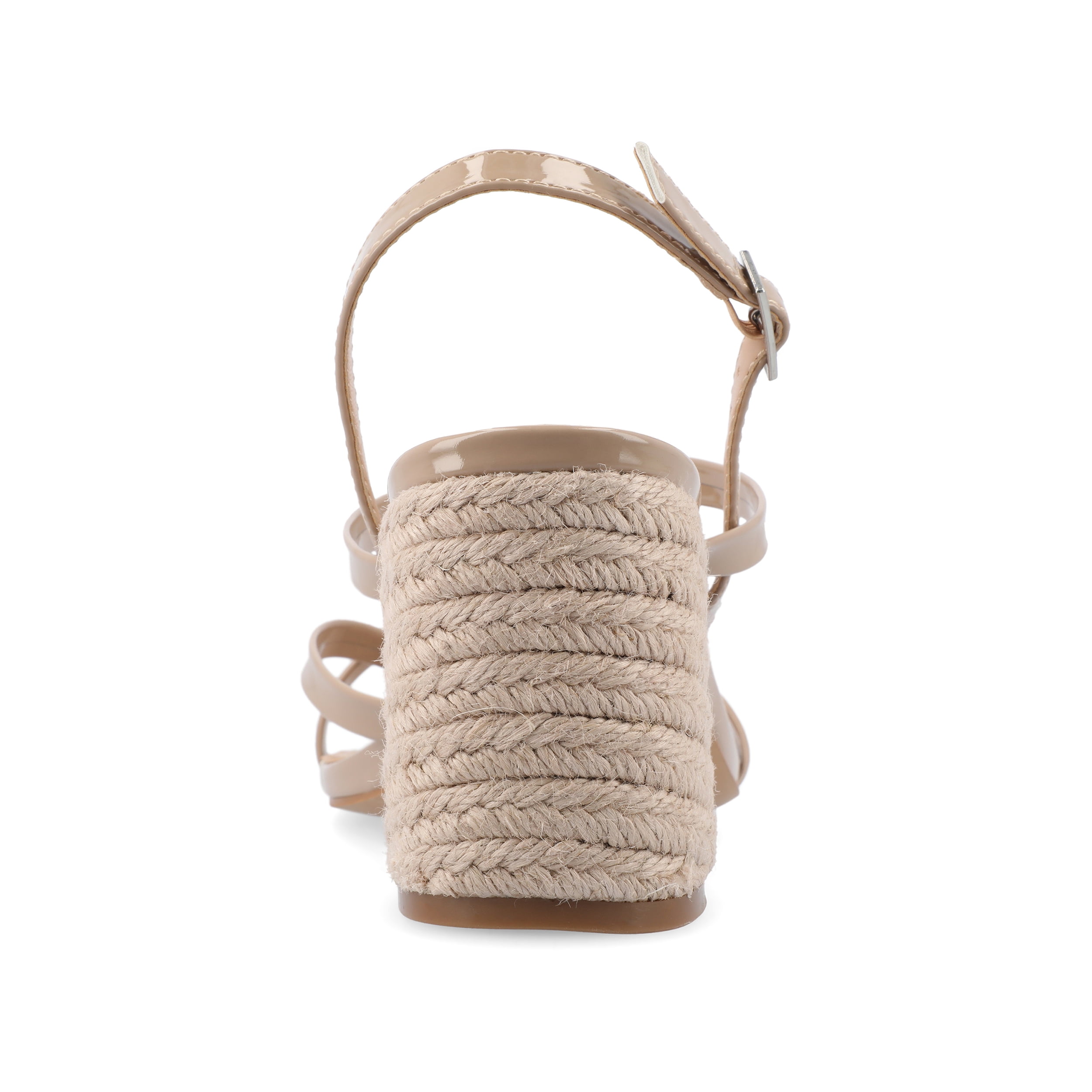 Journee Womens Olivina Jute Covered Block Heel Dress Sandals