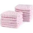 thumbnail image 1 of Viviland Baby Muslin Washcloths 12 Pack for Baby's Sensitive Skin, 6-Layer Cotton Bath Towel, Soft Newborn Baby Face Wipes, Great Shower Gift, 12 x 12 inches (Pure Pink), 1 of 7