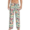 thumbnail image 2 of Kdxio Colorful Spots Print Men's Sleep Pajama Pant Lounge Pants with Pockets, 2 of 8