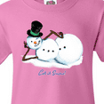 thumbnail image 4 of Inktastic Let it Snow Sassy Snowman in Top Hat Youth T-Shirt, 4 of 5