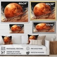 thumbnail image 4 of Designart "Rusty Martian Landscape Red Planet Mars II" Mars Floater Framed Wall Art Living Room, 4 of 7