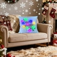 thumbnail image 5 of Hometravel Christmas Lighted Throw Pillows, Two Mode LED Effects with Flash Option, Printed Fabric Cushion Covers with Battery Powered Lights, 5 of 6