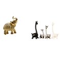 thumbnail image 1 of Escultura De Elefante, Jirafa, De Resina Y Cerámica, Para Escritorio, Moderna Y Creativa, Para Estantería, Escritorio, Oficina, Dormitorio, Decoración Del Hogar, Centro De Mesa., 1 of 8