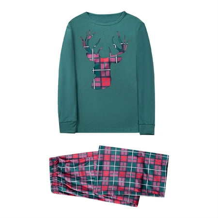 

Parent Child Men s Dad Clothes Parent Child Warm Christmas Suits Plaid Print Home Clothes Dad Suits