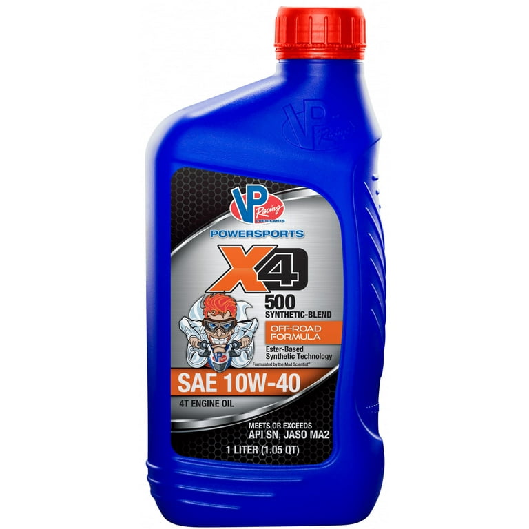 VP Racing Powersports 4T Synthetic Blend Engine Oil 10W40 VP Racing Powersports 4T Synthetic Blend Engine Oil 10W40