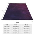 thumbnail image 3 of Pofeuu Black Dark Blue Purple Print Ultra-Soft Micro Fleece Blanket,for Bed Or Sofa,All Season Throw Blankets Flannel Blanket-60"x50", 3 of 7