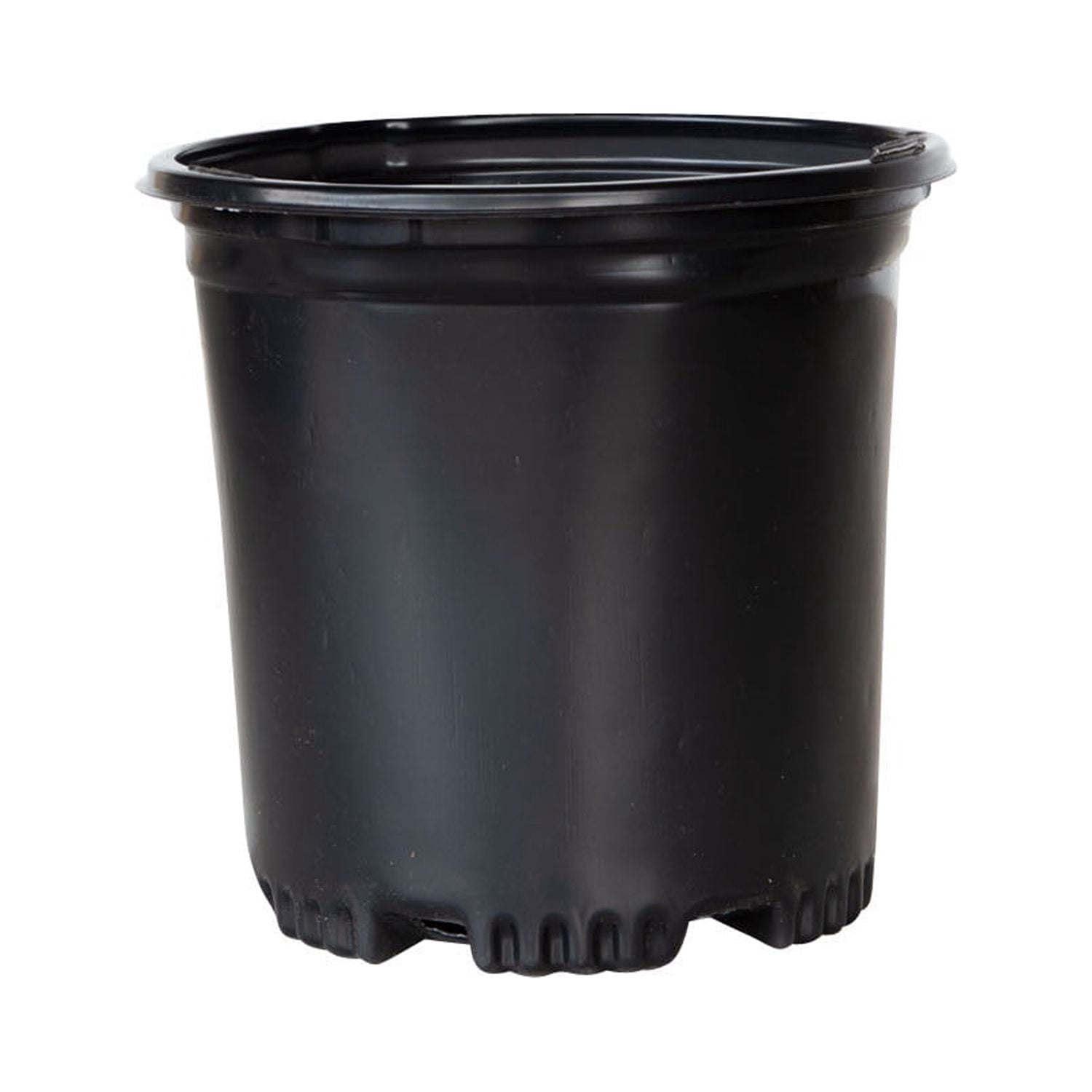 Expert Gardener 2.5 Qt. Black Plastic Nursery Pots (25-Pack)